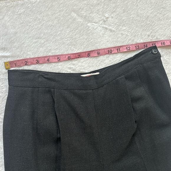 Vtg Talbots Wool Blend High Waist Pleated Trousers 30” Gray Dark Academia USA - Picture 7 of 11